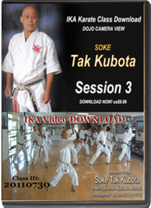 TAK KUBOTA - IKA KARATE CLASS - SESSION 3