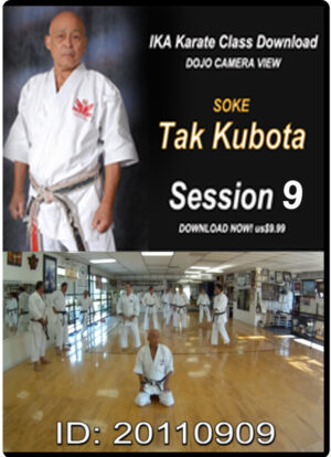 TAK KUBOTA - IKA KARATE CLASS - SESSION 9